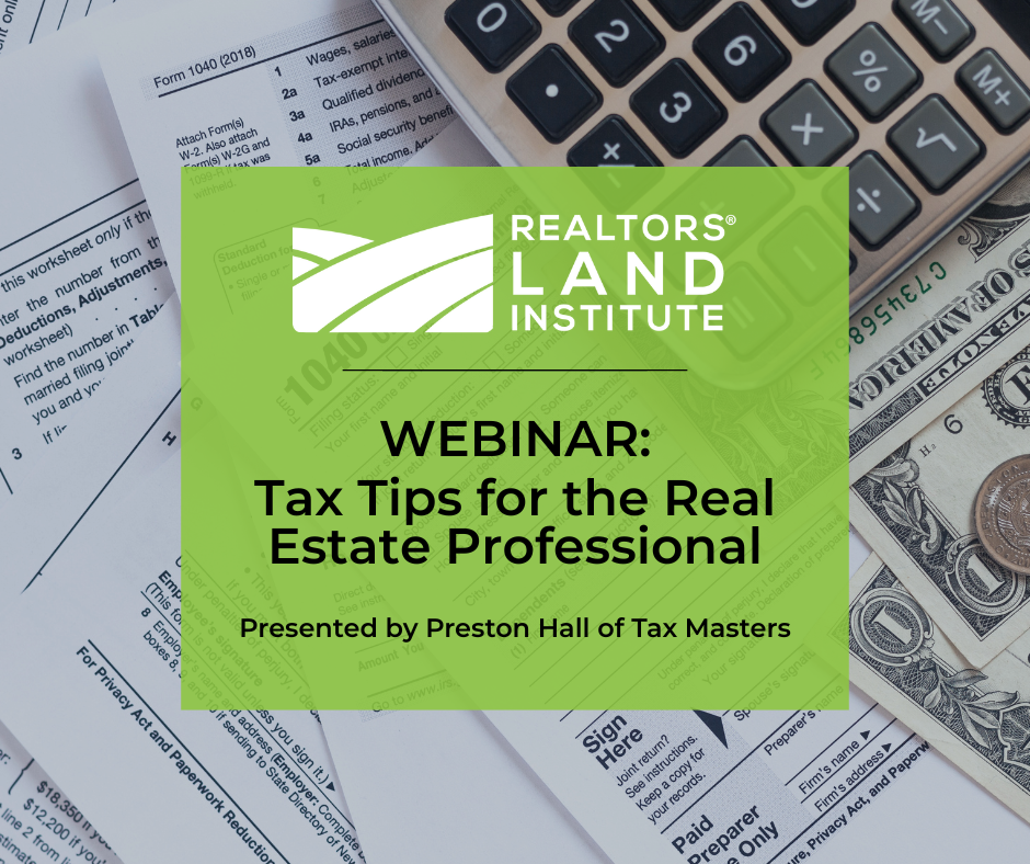 Tax Tips for the Real Estate Professional Tax Tips for the Real Estate Professional